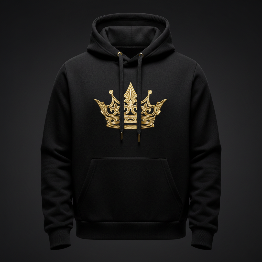 TITAN Crown Hoodie Midnight Black