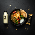TITAN Crown Greek Halloumi and Lentil Bowl vegetarian high-protein weekly monthly meal plan bundle