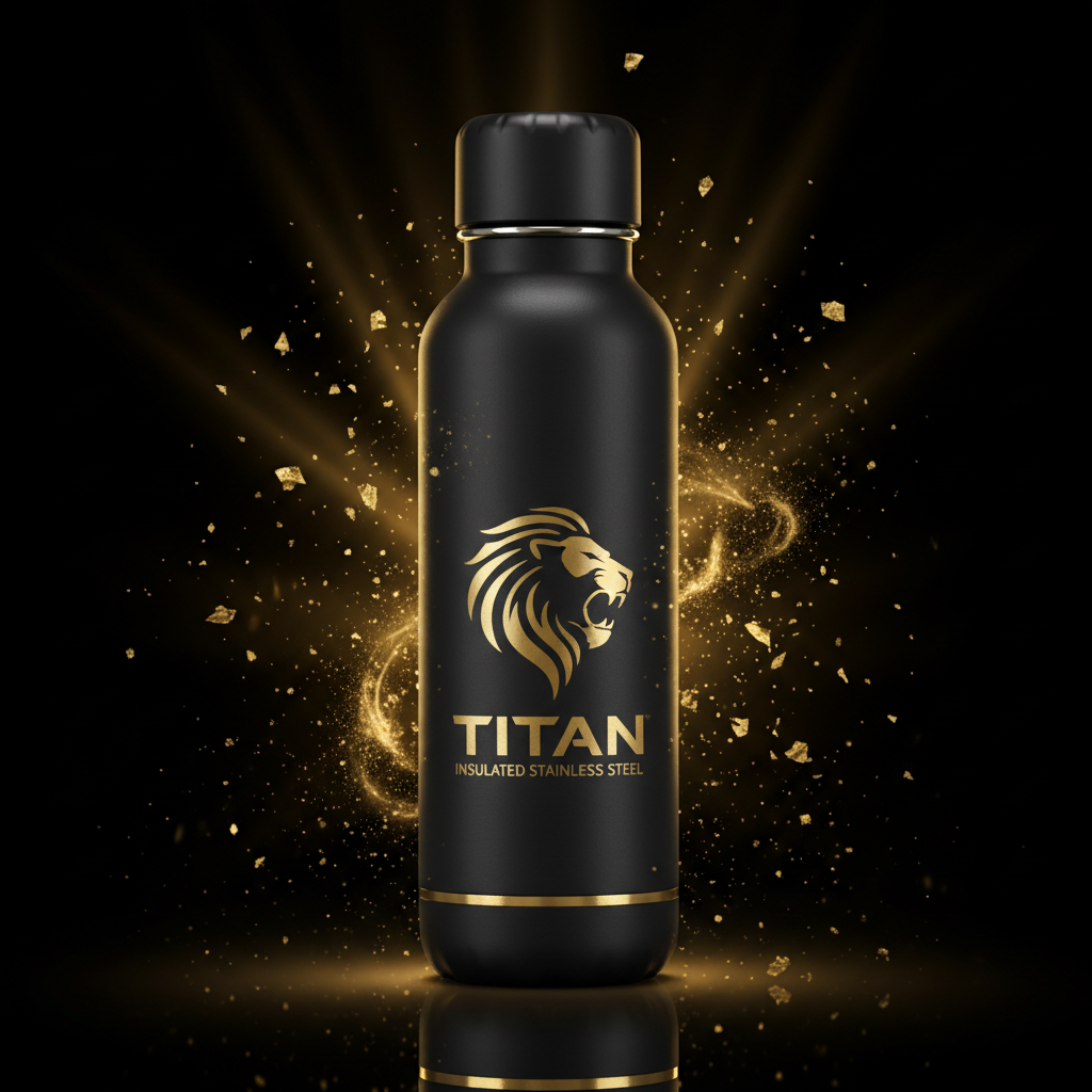 TITAN Insulated Water Bottle 32oz Stainless Steel