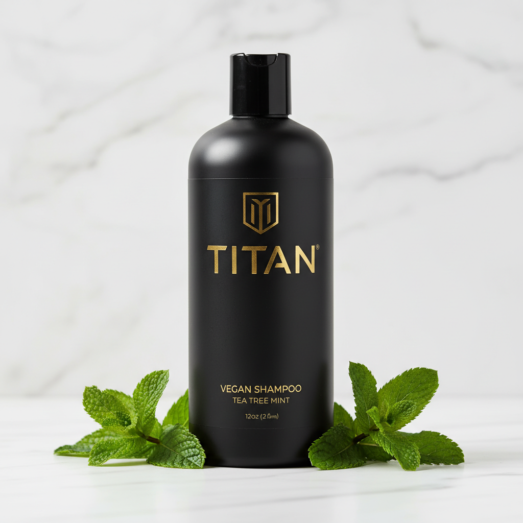 TITAN Vegan Shampoo Tea Tree Mint 12oz