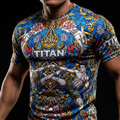 TITAN Thai Muay Thai Sak Yant Training Tee Crown Edition