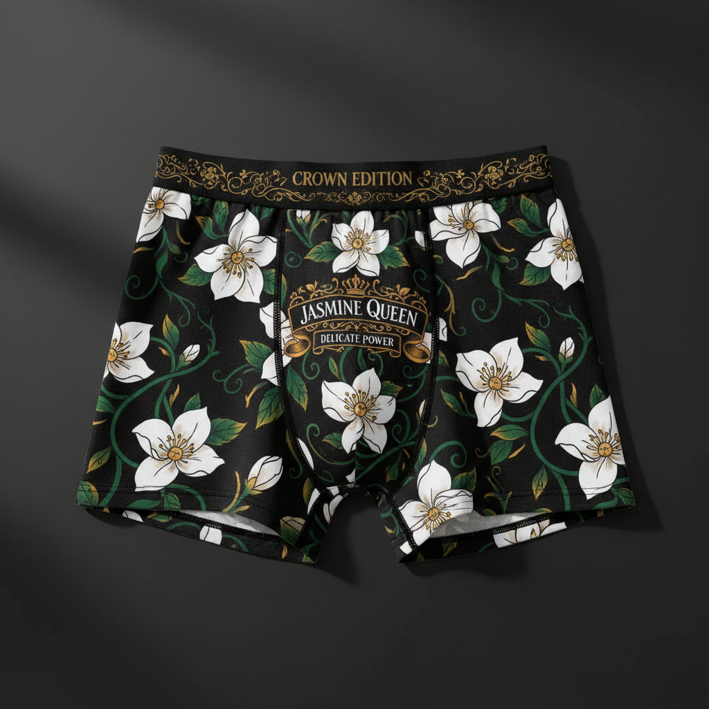 TITAN Women's Cozy Boxer Shorts Jasmine Queen Crown Edition