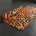 TITAN Yoga Mat Tiger Flame Crown Edition flat lay
