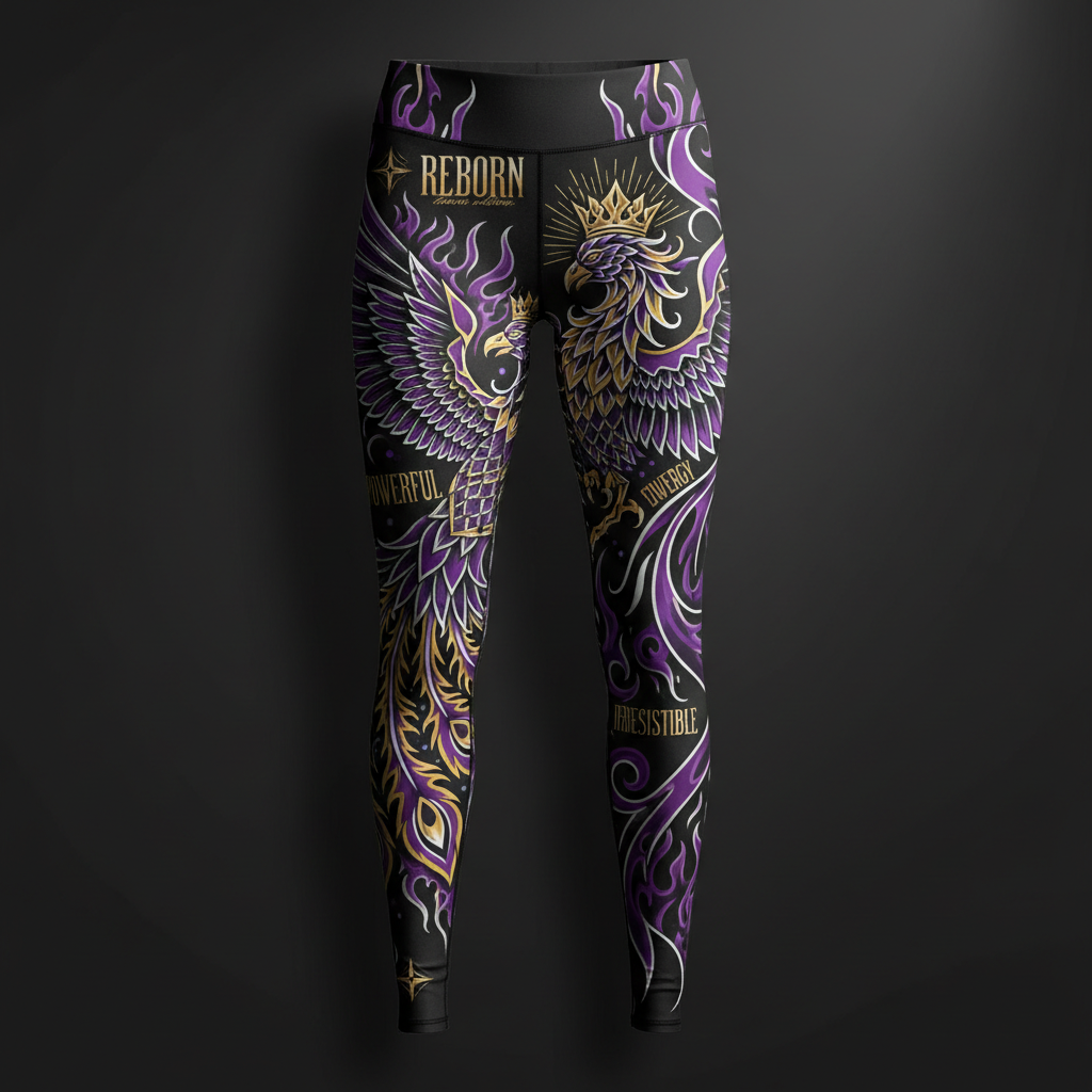 TITAN Women's Compression Leggings Phoenix Queen Crown Edition