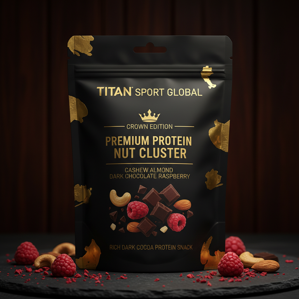 Crown High-Protein Dark Chocolate Raspberry Cashew & Almond Clusters