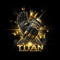 TITAN SPORT GLOBAL baseball batting gloves with gold crown branding on dark background