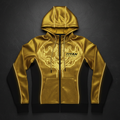 TITAN Women's Cyber Gold Crown Zip-Up Hoodie flat lay