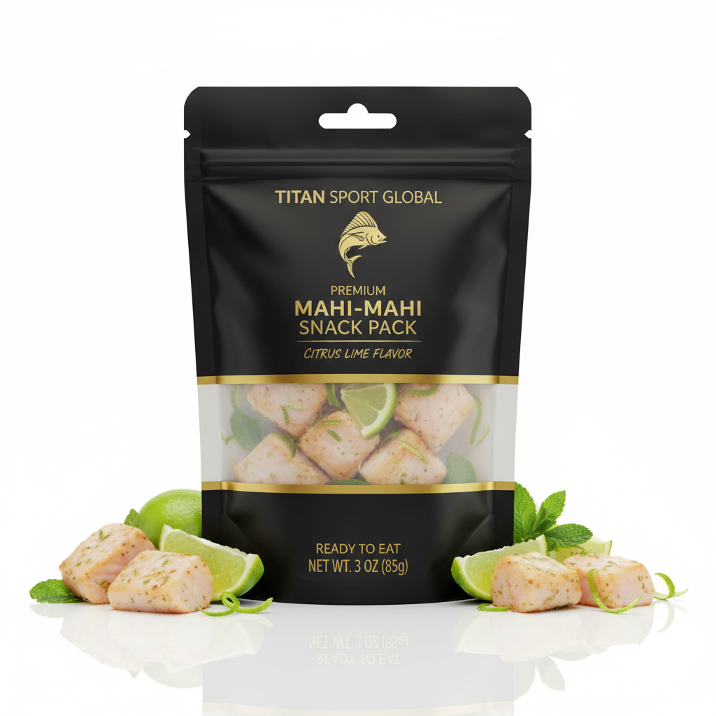 TITAN Mahi-Mahi Snack Pack Citrus Lime — matte black pouch
