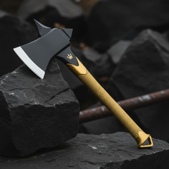 TITAN AxeForce Tactical Hatchet — Premium Forged Steel Camp Axe for Bushcraft & Wilderness Survival