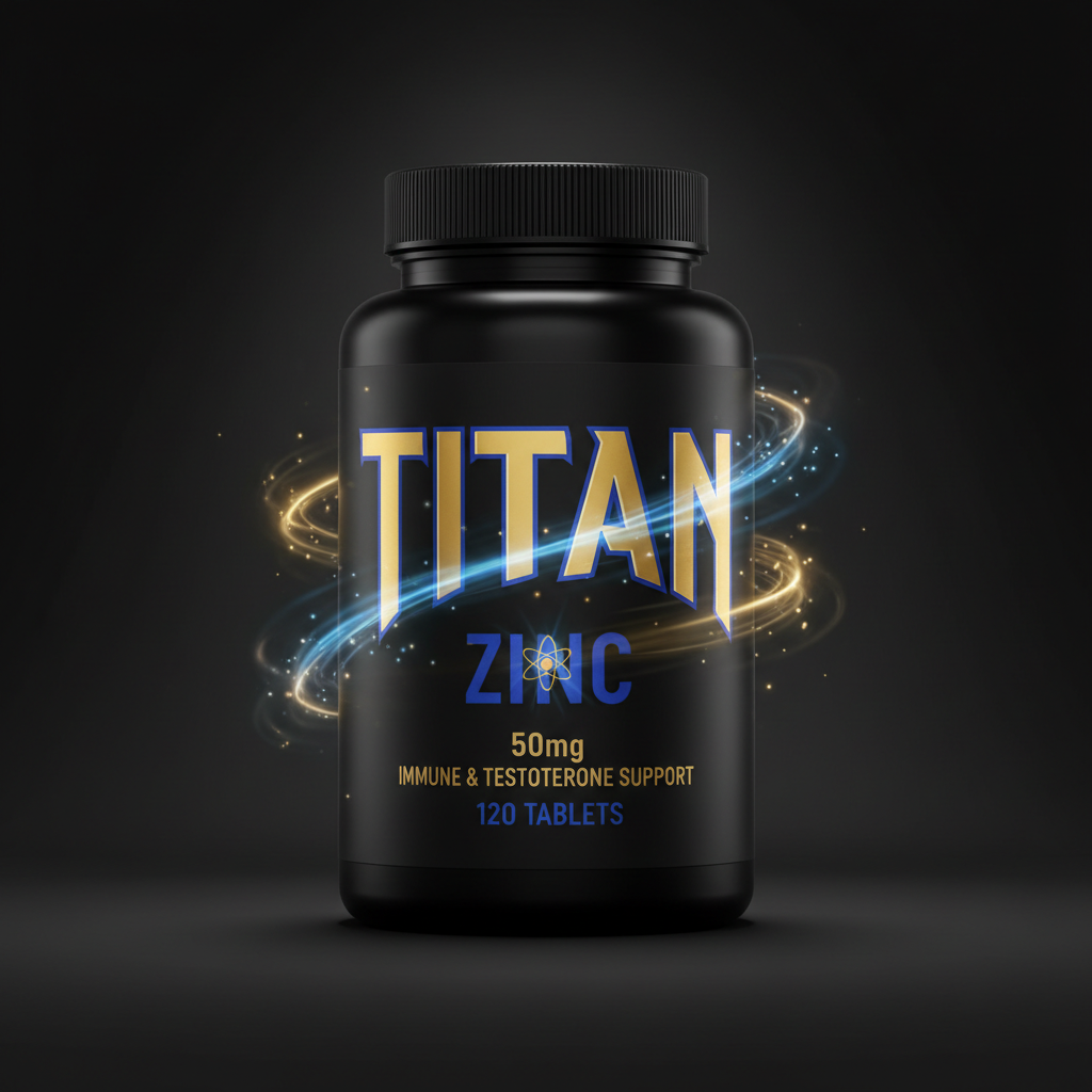 TITAN Zinc - 50mg Immune & Testosterone Support 120 Tablets