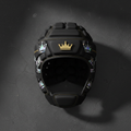 TITAN Crown Edition Rugby Headguard Matte Black Gold