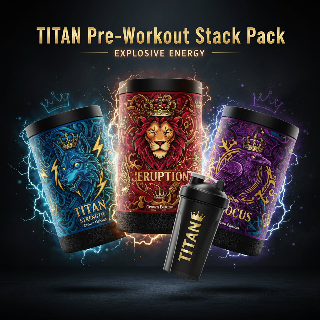 TITAN Pre-Workout Stack Pack — Crown Edition