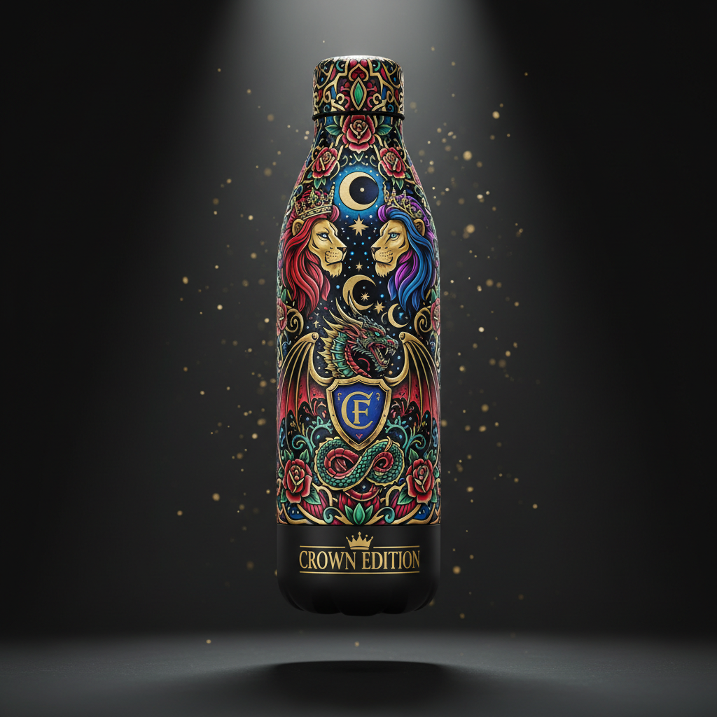 TITAN Water Bottle - 32oz Insulated Stainless Steel Crown Edition