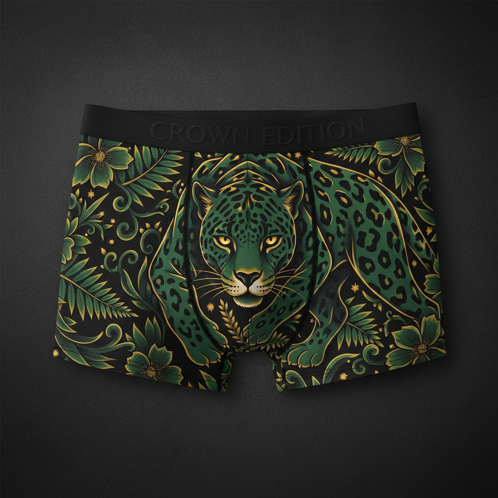 TITAN Men's Boxer Briefs Jaguar King Crown Edition
