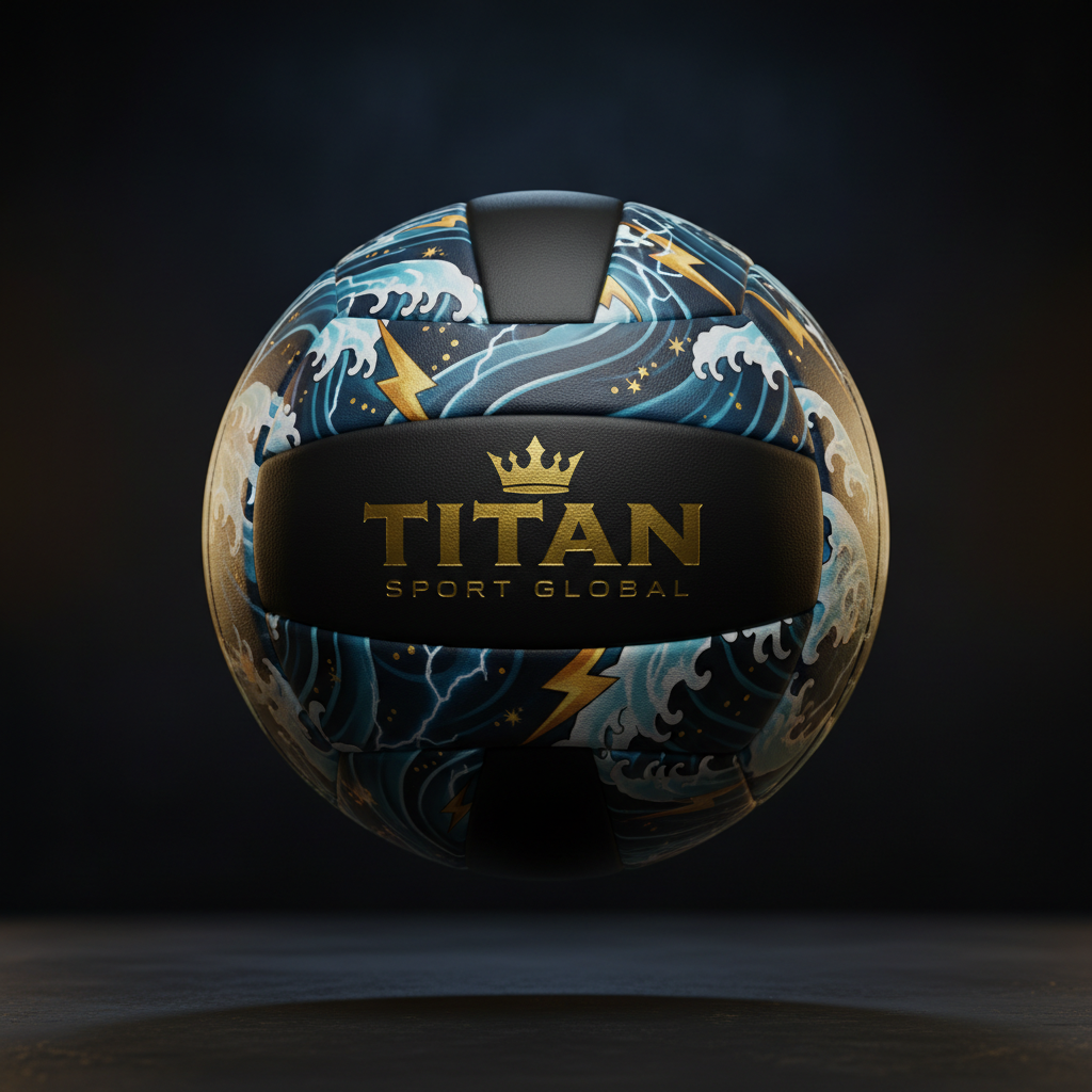 TITAN Volleyball Official Size 5 Indoor Outdoor Composite with 18-Panel Design