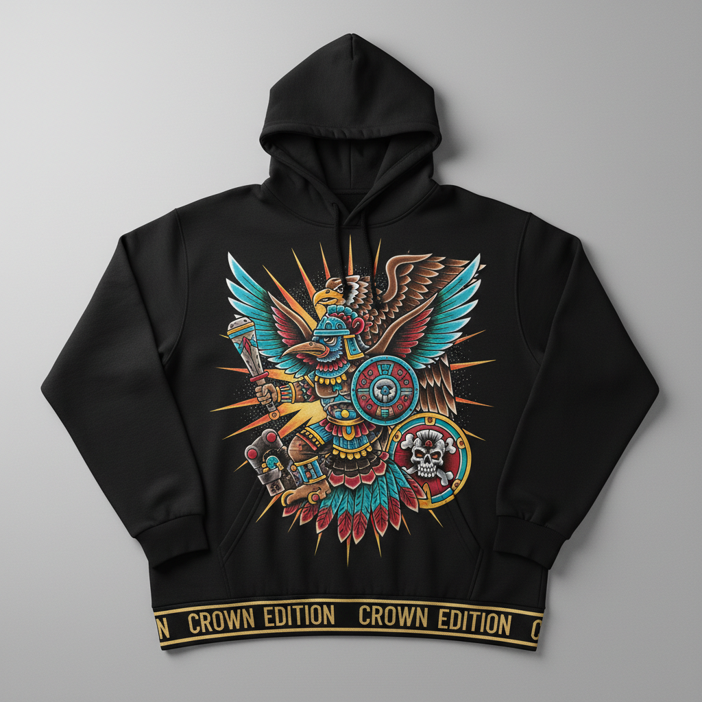 TITAN Plus Men's Huitzilopochtli Sun Warrior Hoodie — Inclusive Crown Edition
