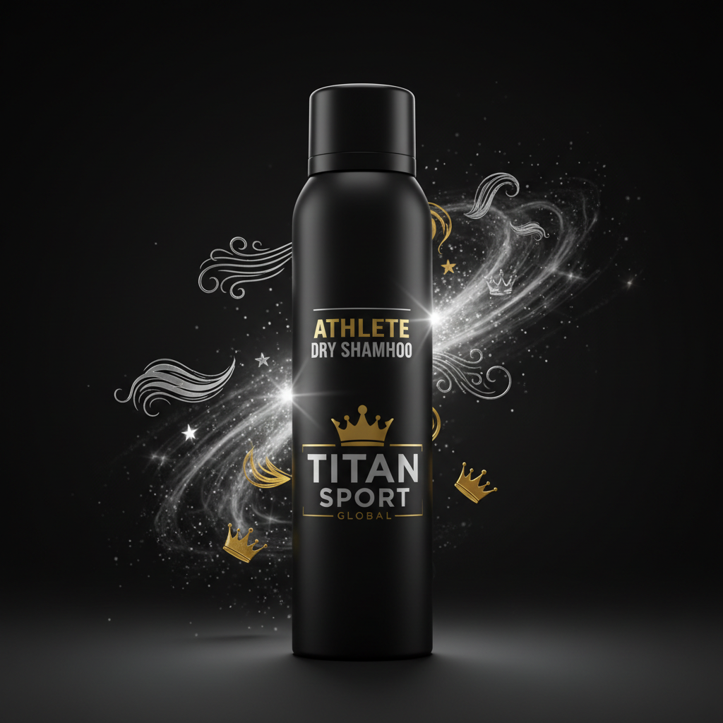 TITAN SPORT GLOBAL athlete dry shampoo aerosol can