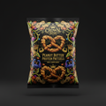 TITAN Protein Pretzel Peanut Butter — Crown Edition bold tattoo-style artwork
