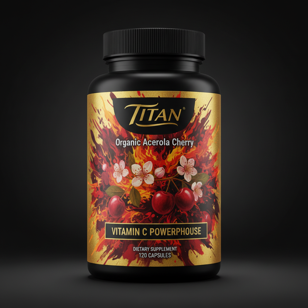 TITAN Organic Acerola Cherry - Natural Vitamin C Powerhouse