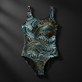 TITAN Women's One-Piece Swimsuit Dolphin Queen Crown Edition