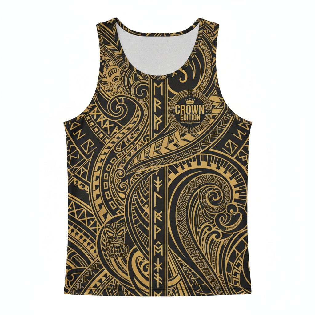 TITAN Crown Edition Men's Athletic Tank Polynesian x Norse