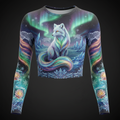 TITAN Women’s Arctic Fox Aurora Long Sleeve Crop — Boreal Edition