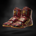 TITAN Crown Edition Iron Serpent Queen Women's Boxing Shoe blood red gold holographic serpent crown design