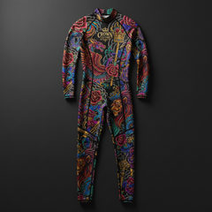 TITAN Crown Edition Women's Tattoo Art Full-Body Compression Suit