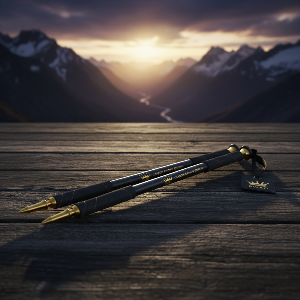TITAN Off-Grid Hiking Poles Carbon Crown SWAG Edition