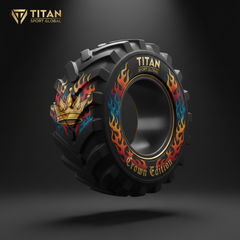 TITAN Crown Edition Heavy-Duty Training Flip Tire — 200lb to 600lb | Non-Electric Strongman Power