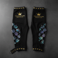 TITAN Crown Edition Cycling Leg Warmers Matte Black Gold