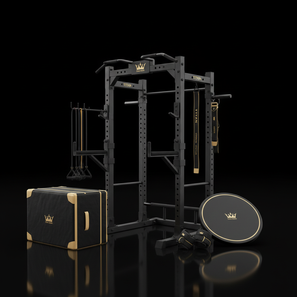 TITAN All-In-One Cheerleader's Strength & Tumbling Home Gym Kit — Crown Edition