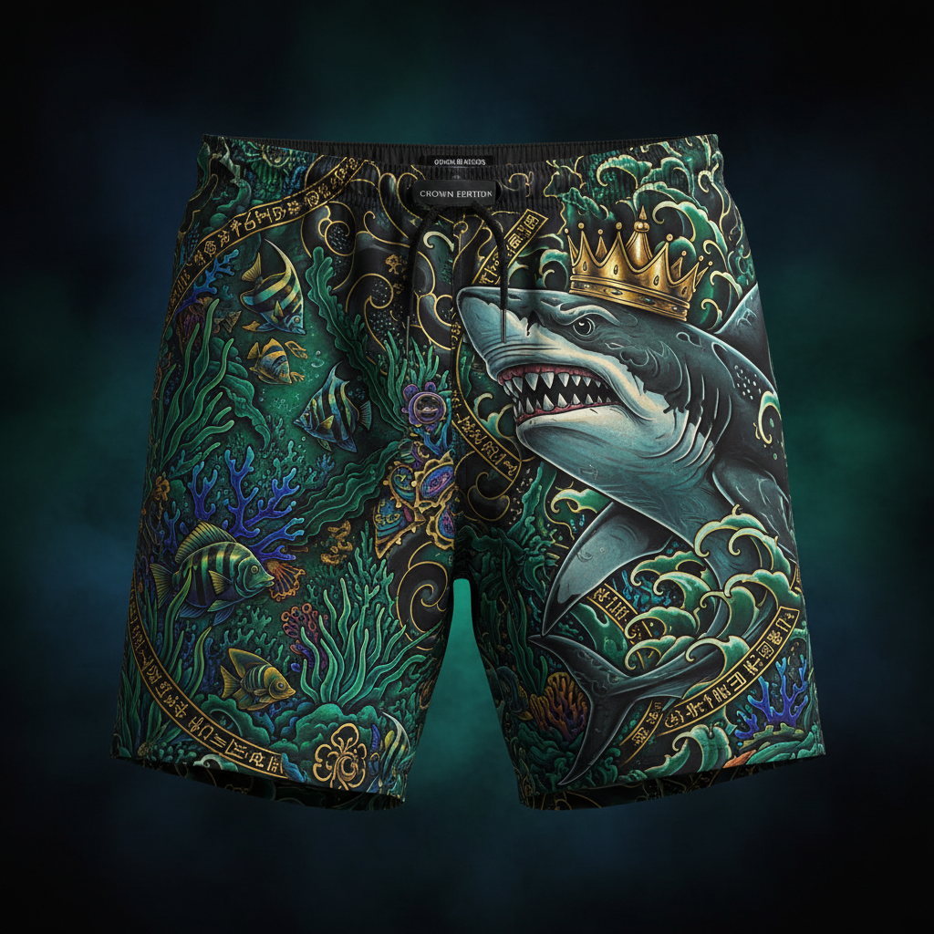TITAN Men's Swim Trunks Reef King Crown Edition