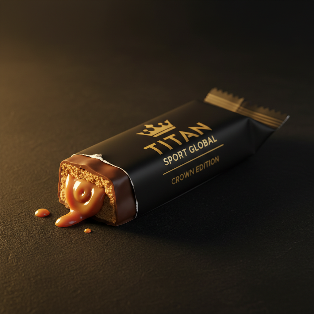 TITAN Crown Milk Chocolate Dulce de Leche Protein Bar - Crown Edition