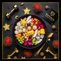 TITAN Asian Exotic Superfruit Vitamin Bowl flat lay dark luxury