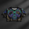 TITAN Women's Neon Celtic Knotwork Crop Tee — Brigid Edition