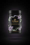 TITAN Calm & Recovery Blend — Lavender Sage Botanical Design Supplement Container