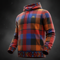TITAN Maasai Shuka Pullover Hoodie — Savanna Crown Edition