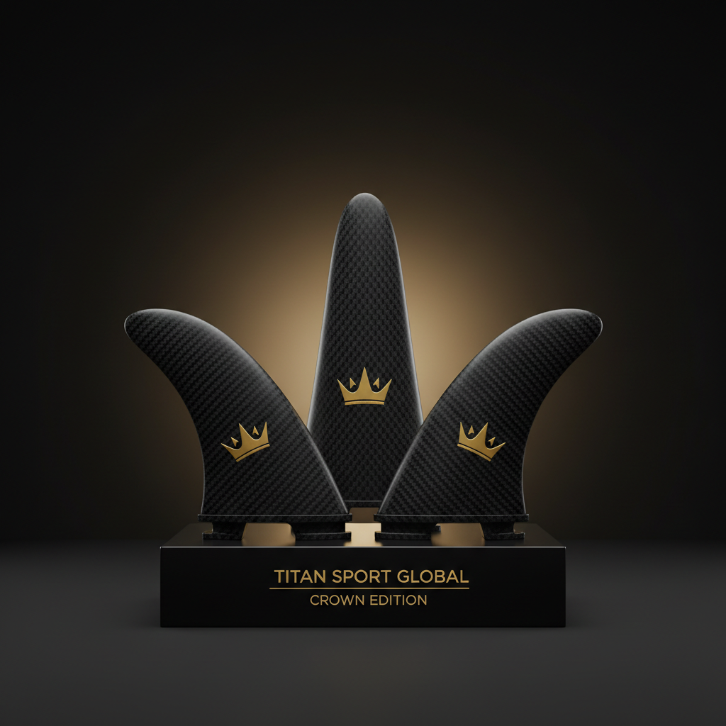 TITAN Pro Carbon Surf Fins Thruster Set