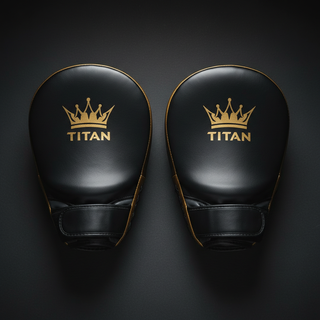 TITAN Focus Mitts - Boxing Punch Pads Pair