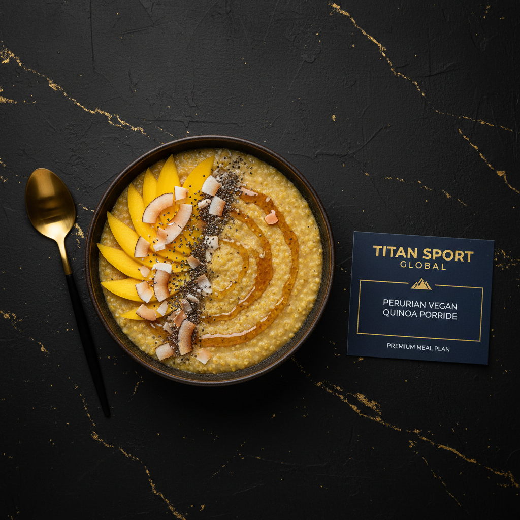 TITAN Peruvian Vegan Quinoa Porridge Breakfast - High-Protein Meal Plan