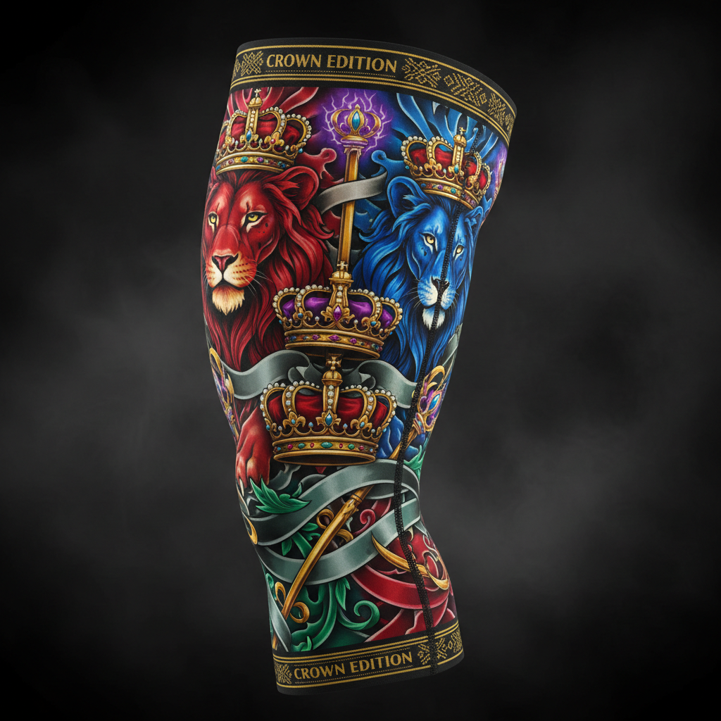 TITAN Crown Edition Tattoo Art Compression Quad Thigh Sleeve