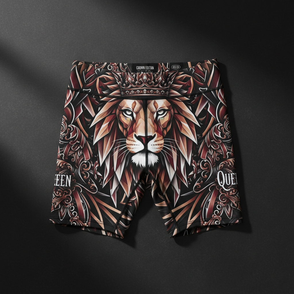 TITAN Women's Compression Shorts Lioness Queen Crown Edition