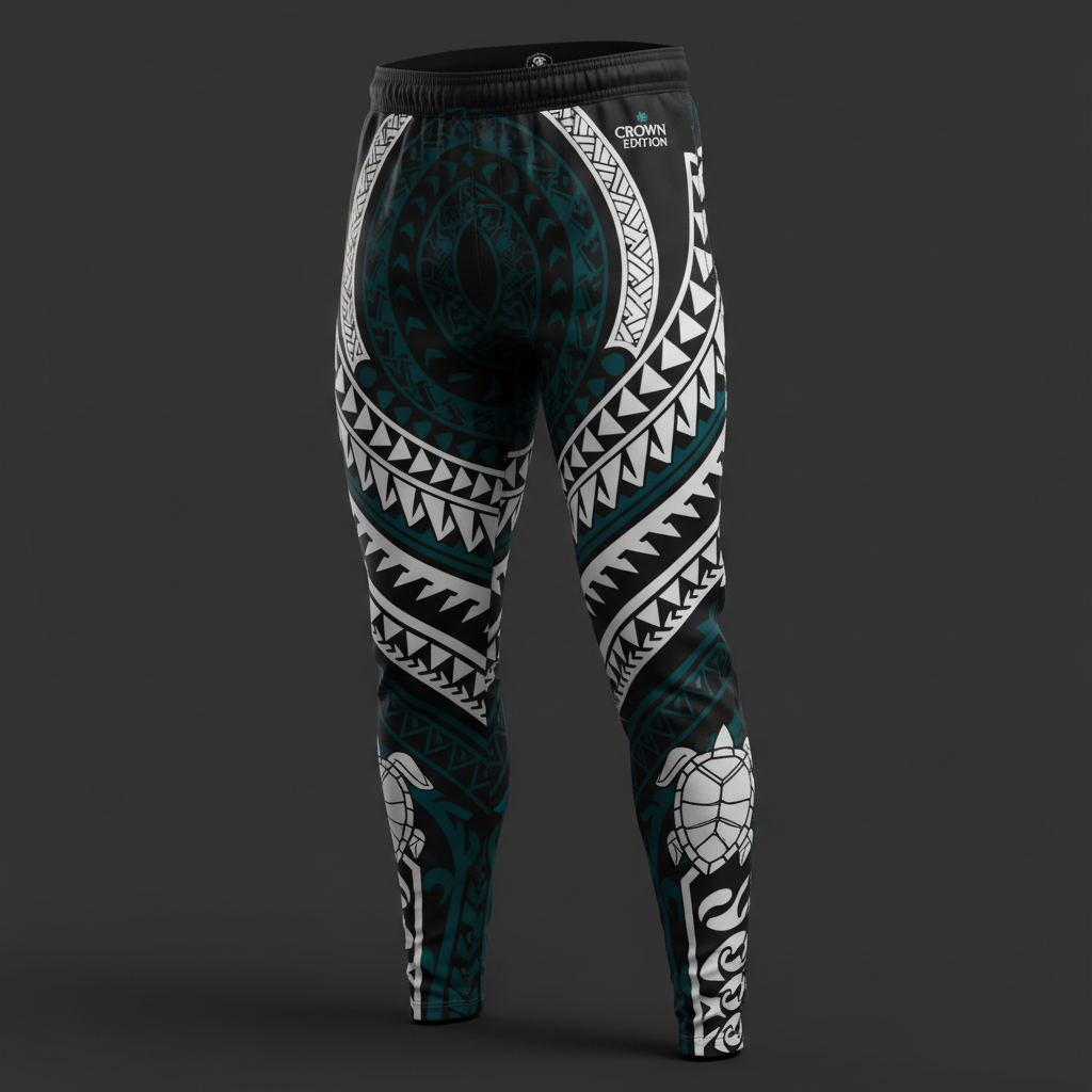 TITAN Polynesian Tribal Joggers — Pacific Crown Edition