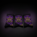 TITAN Crown Edition Athletic Sock Pack Electric Purple Gold 3-Pack