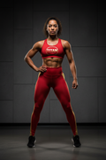 TITAN Women's Red Power Matching Set