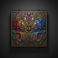 TITAN Crown Edition Folding Gymnastics Mat — Crown Edition matte black and gold