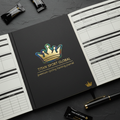 TITAN Crown Edition Cycling Training Journal Matte Black Gold