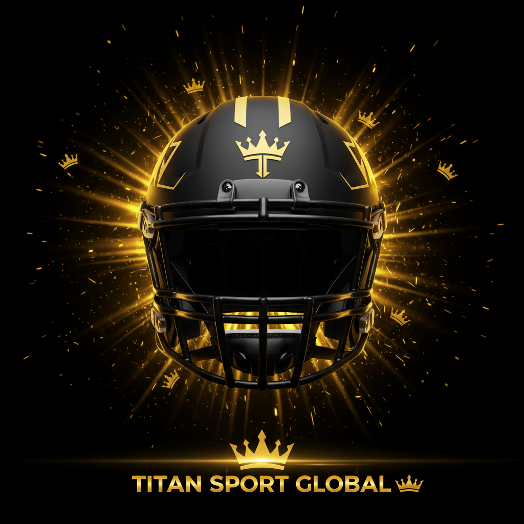 TITAN SPORT GLOBAL youth football helmet crown edition