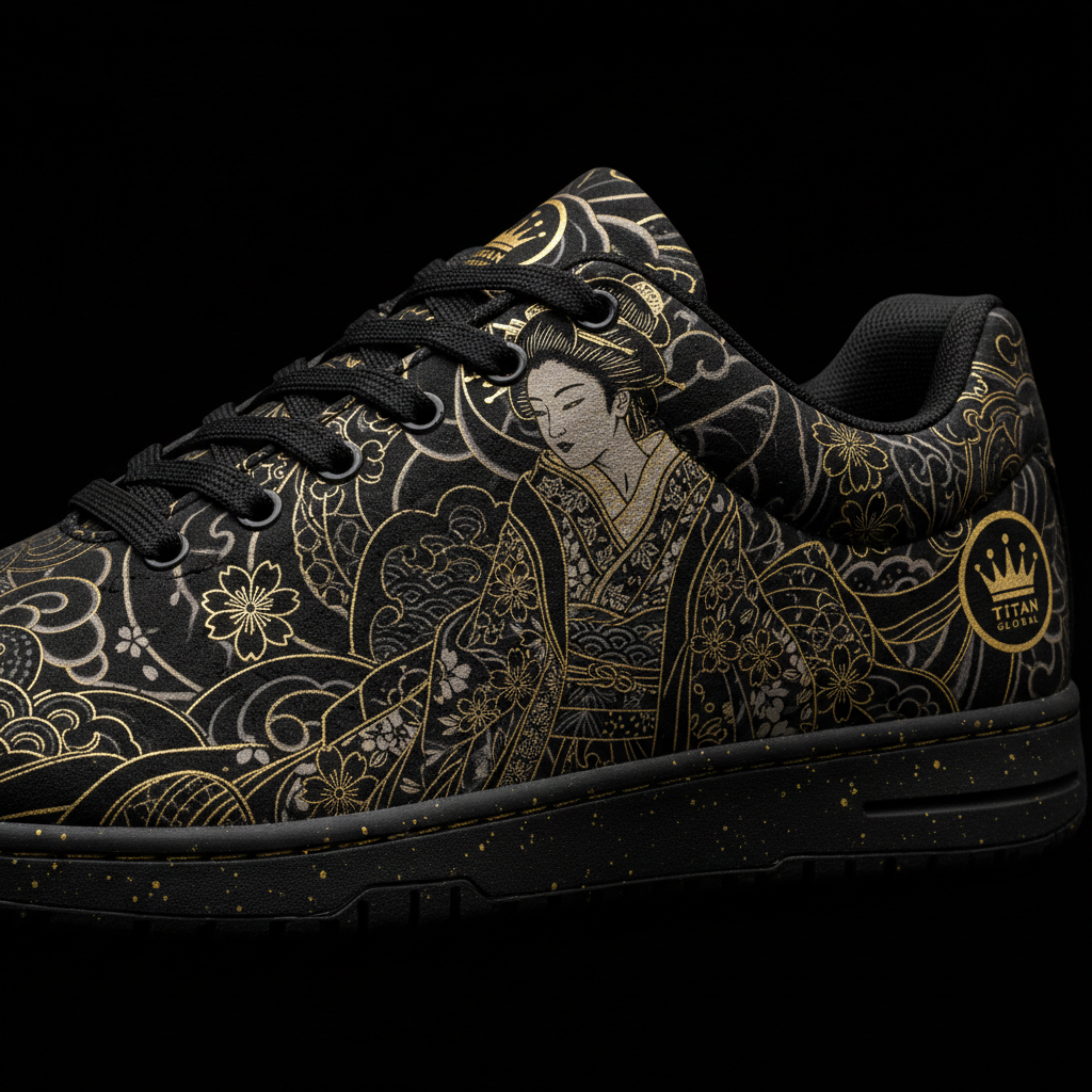 TITAN Crown Edition Geisha Blossom Men's Training Shoe Tattoo Art